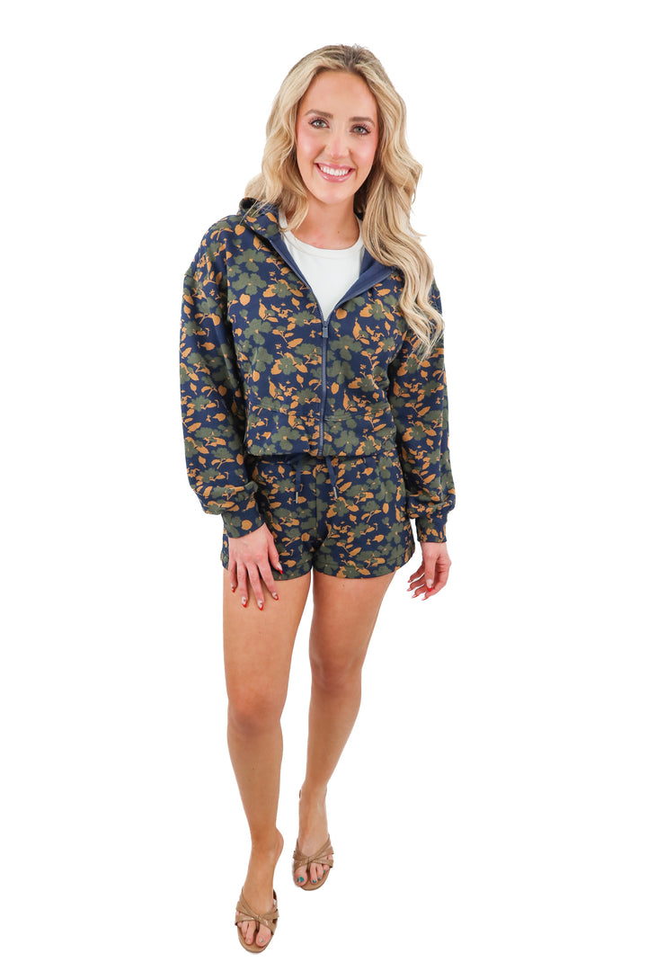 travis mathew navy floral set NWT (xs/s; retail $250)