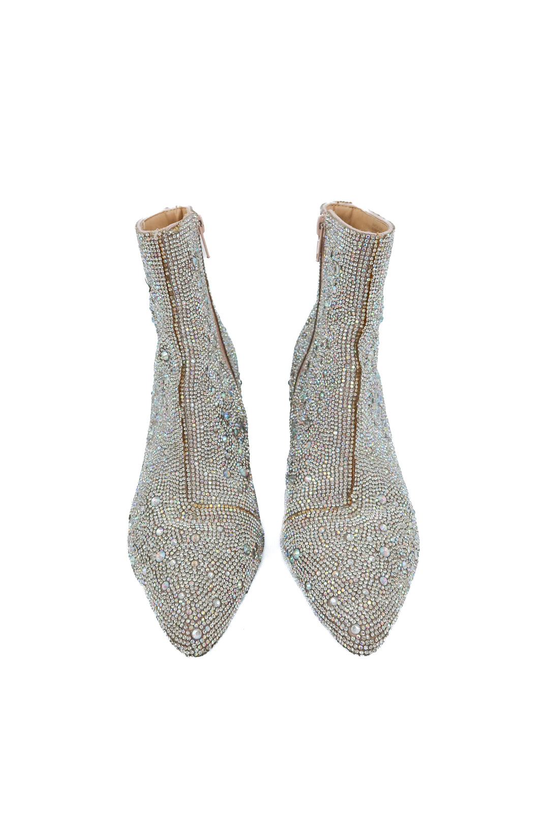Betsey Johnson rhinestone booties (6.5; retail $99)