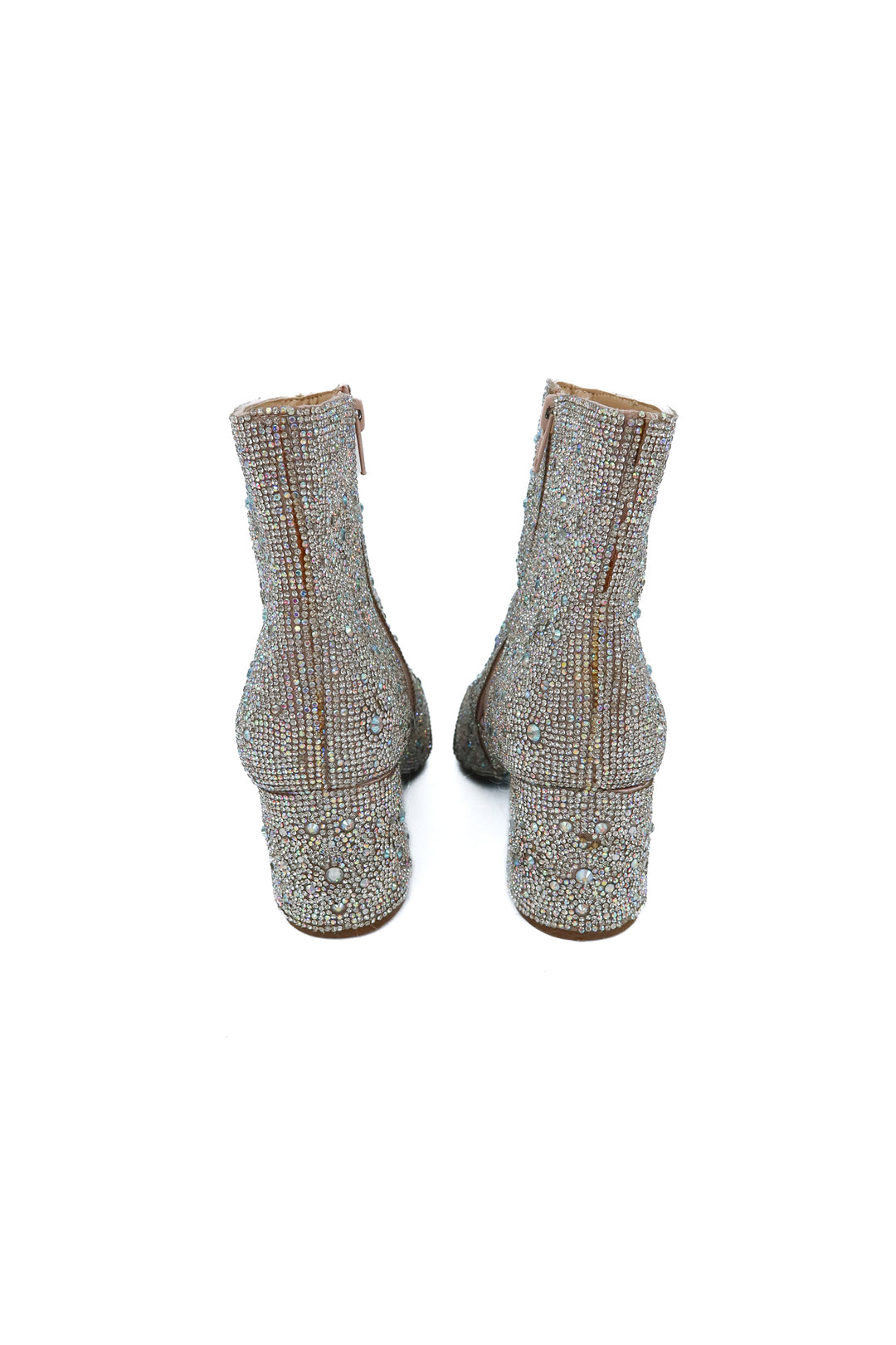 Betsey Johnson rhinestone booties (6.5; retail $99)