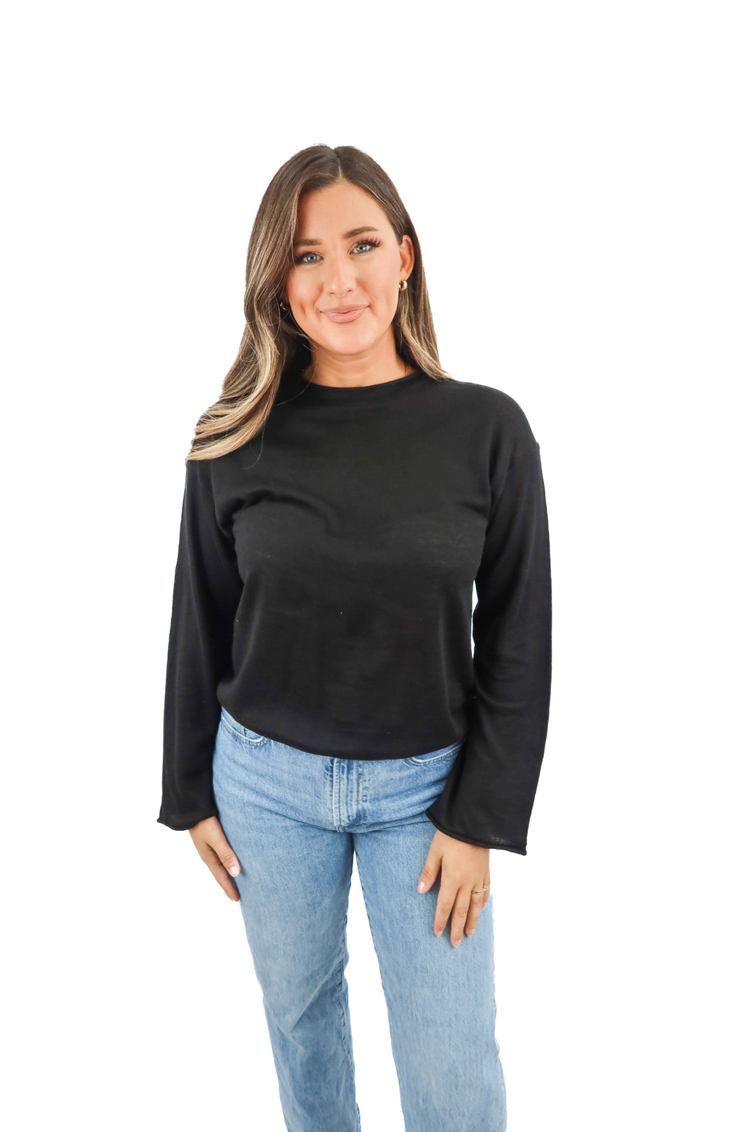 buck mason black linen slouchy long sleeve shirt NWT (XS; retail $138)