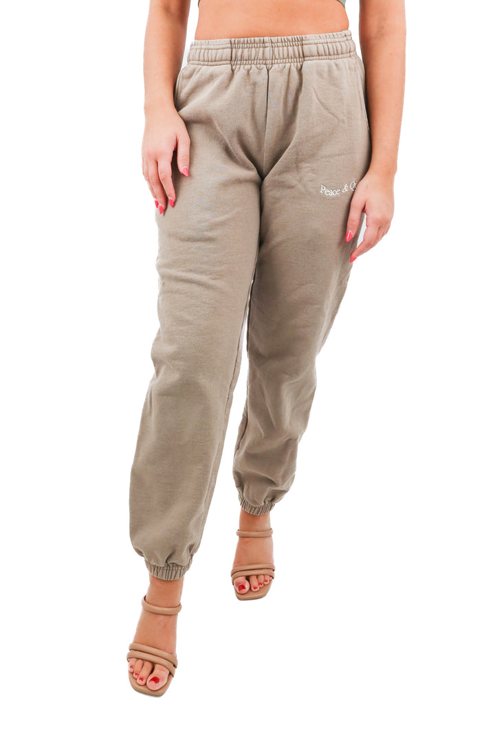 museum of peace & quiet green sweats (s; retail $120)