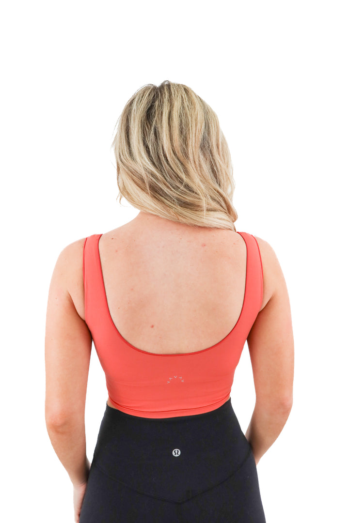 varley red sports bra (XS; retail $72)