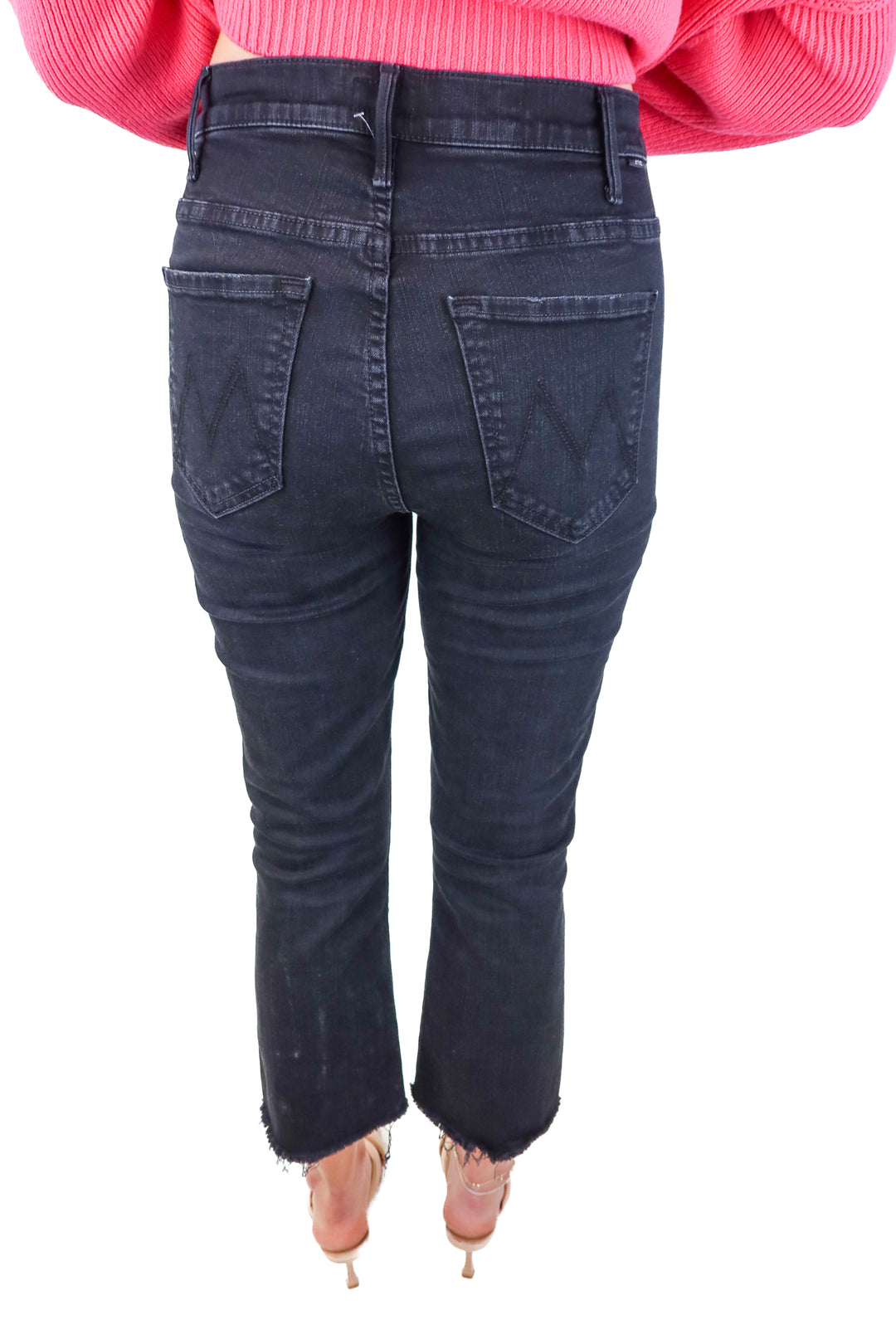 mother black raw hem jeans (28)