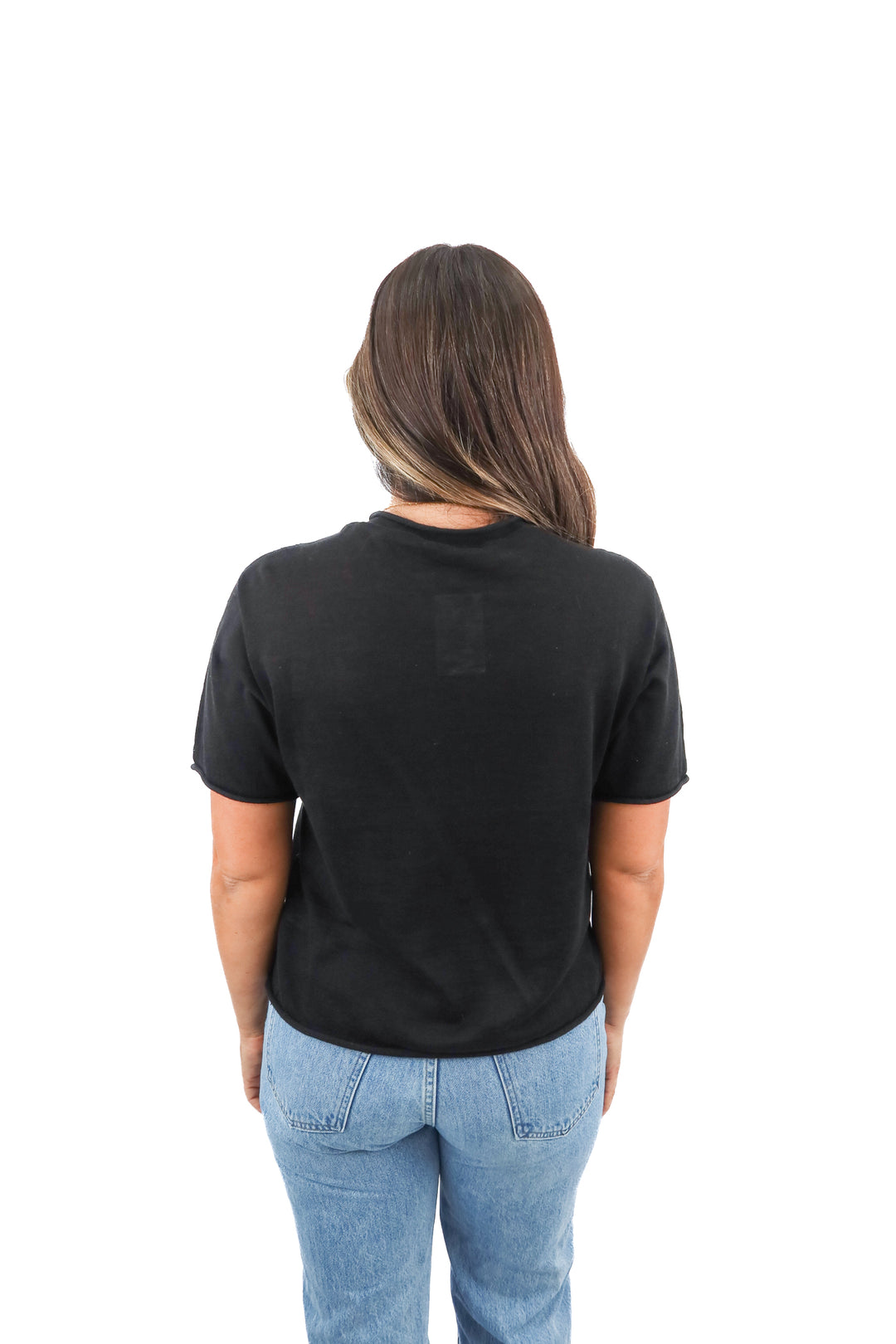 buck mason black linen slouchy short sleeve shirt  (S; retail $118)