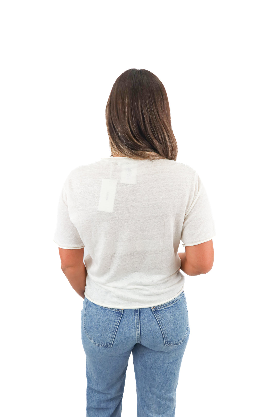 buck mason white linen slouchy short sleeve shirt NWT (S; retail $118)