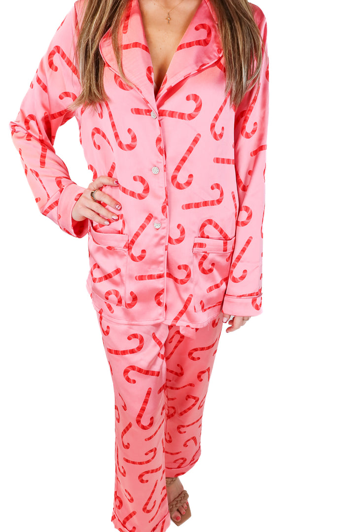buddy love candy cane pajamas (m)