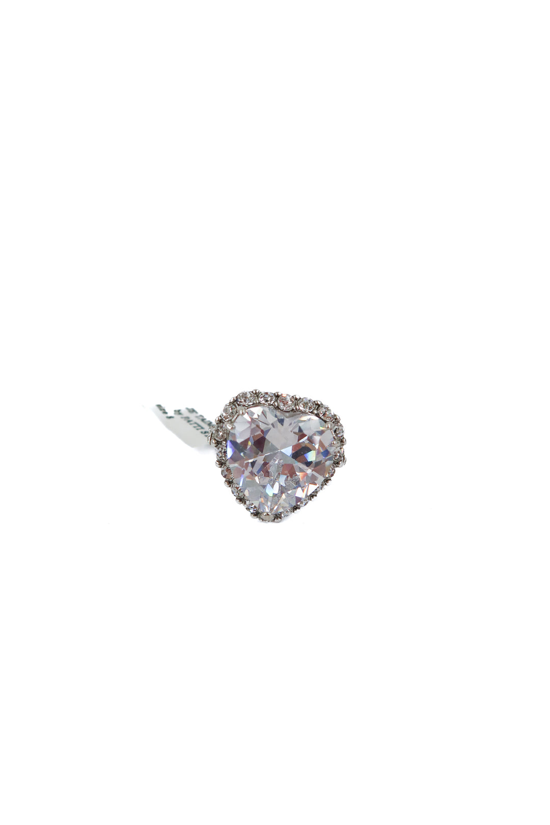 large crystal heart ring (8; retail $70)
