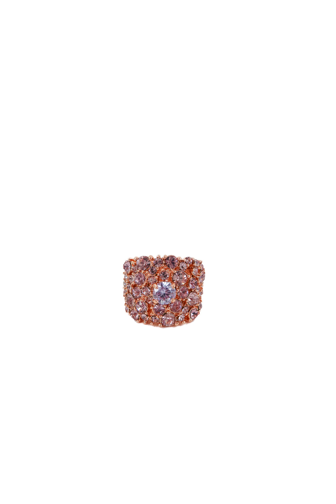 je t'aime by patti stanger rose gold crystal ring NWT (8; retail $60)