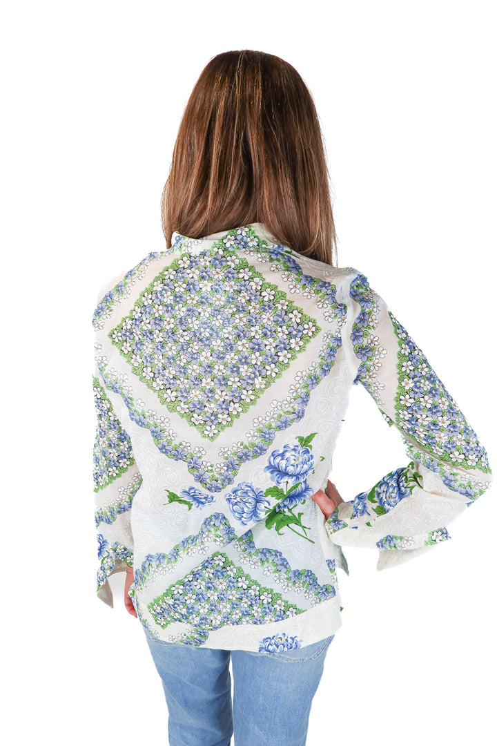 tory burch sheer floral blouse (2; retail $498)