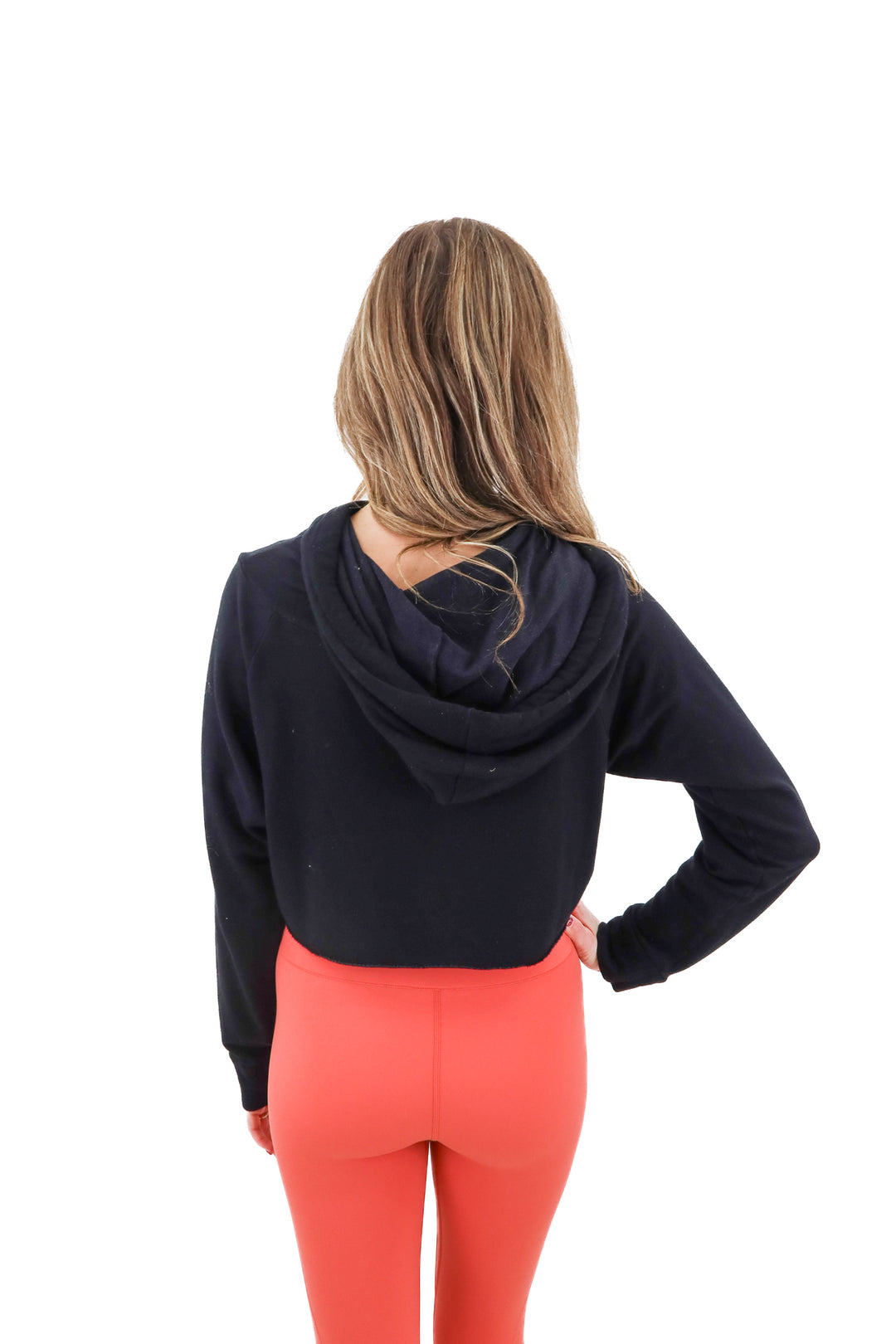 strut this black cropped hoodie (s; retail $88)
