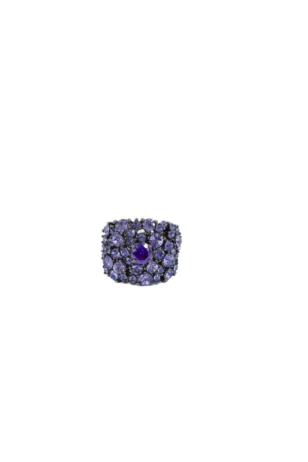 je t'aime by patti stanger purple crystal ring NWT (8; retail $60)