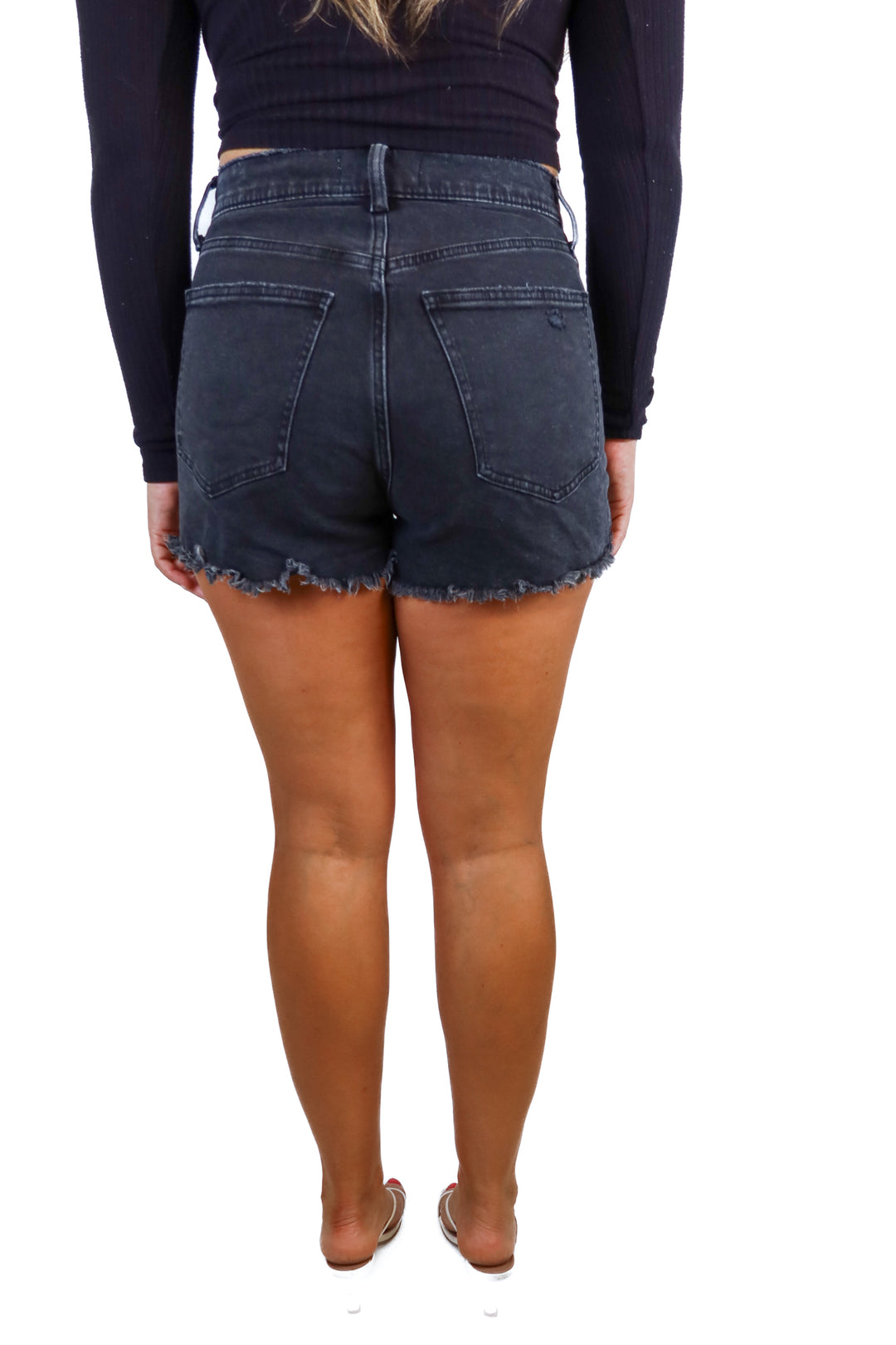 Abercrombie Black Denim Cutoff Shorts (28/6)
