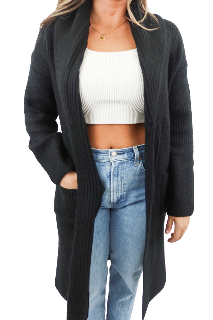 a new day black open front cardigan NWT (XS/S; retail $40)
