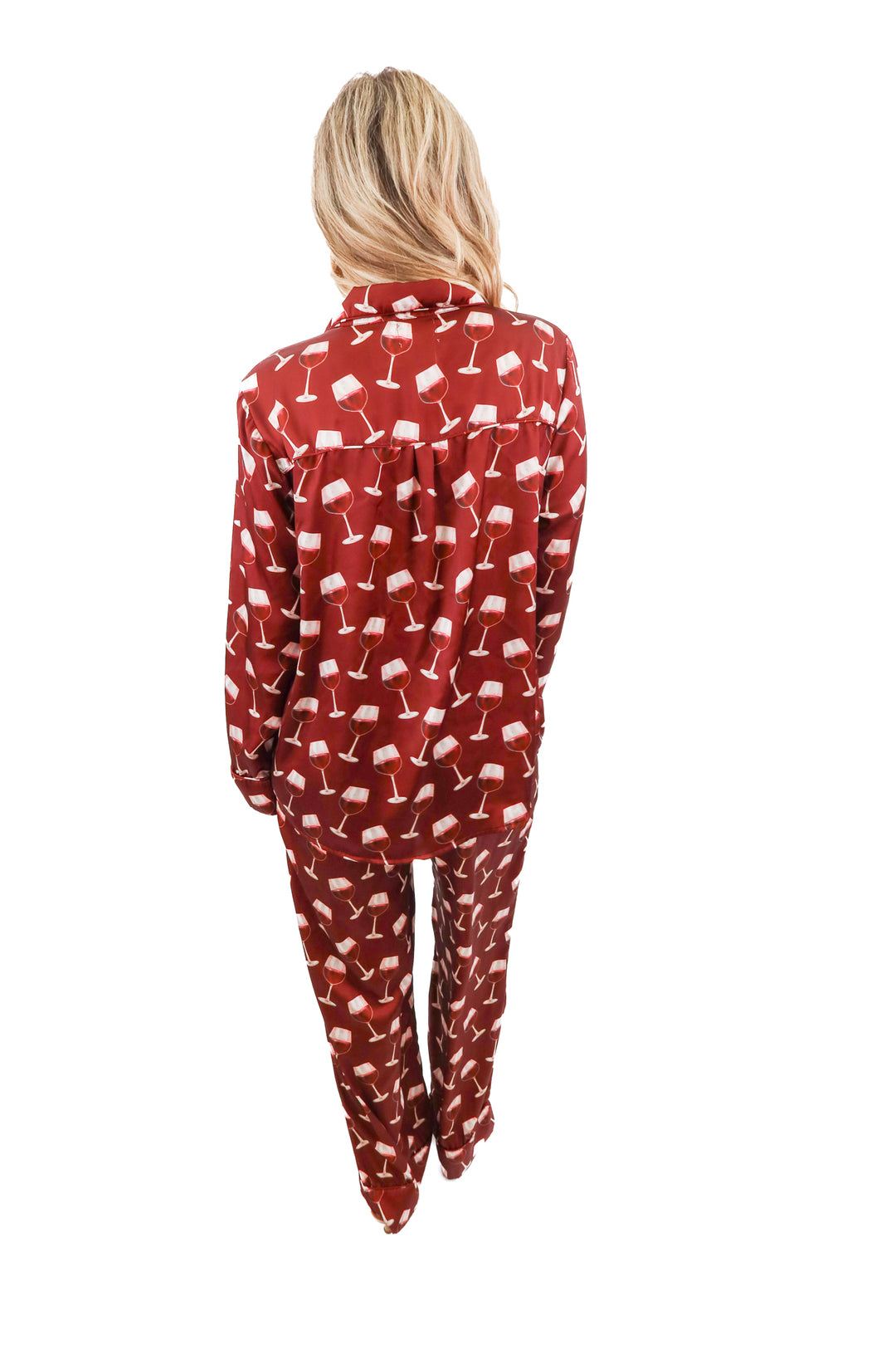 show me your mumu wine pj set (m; retail $148)
