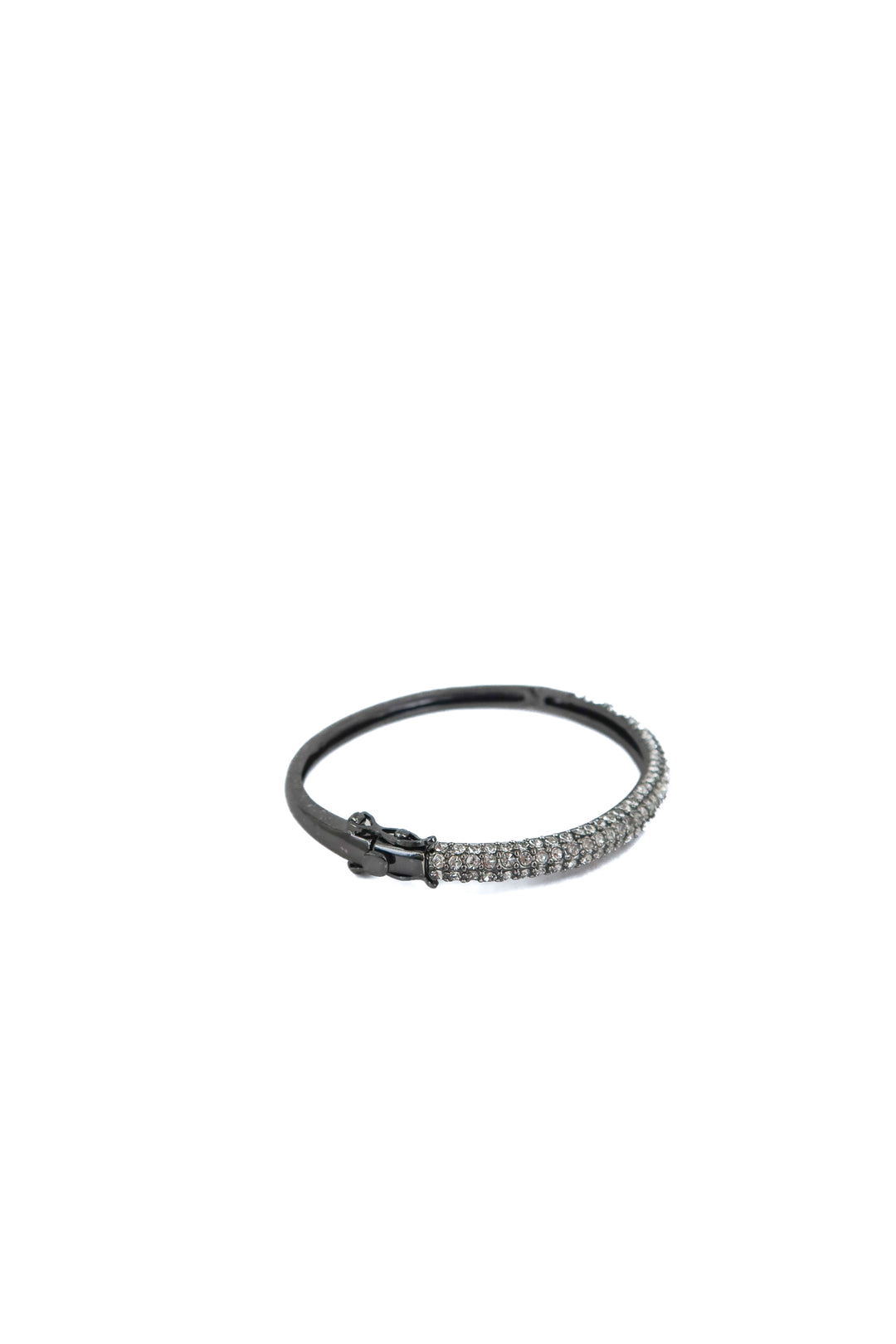 je t'aime by patti stanger gun metal crystal bracelet