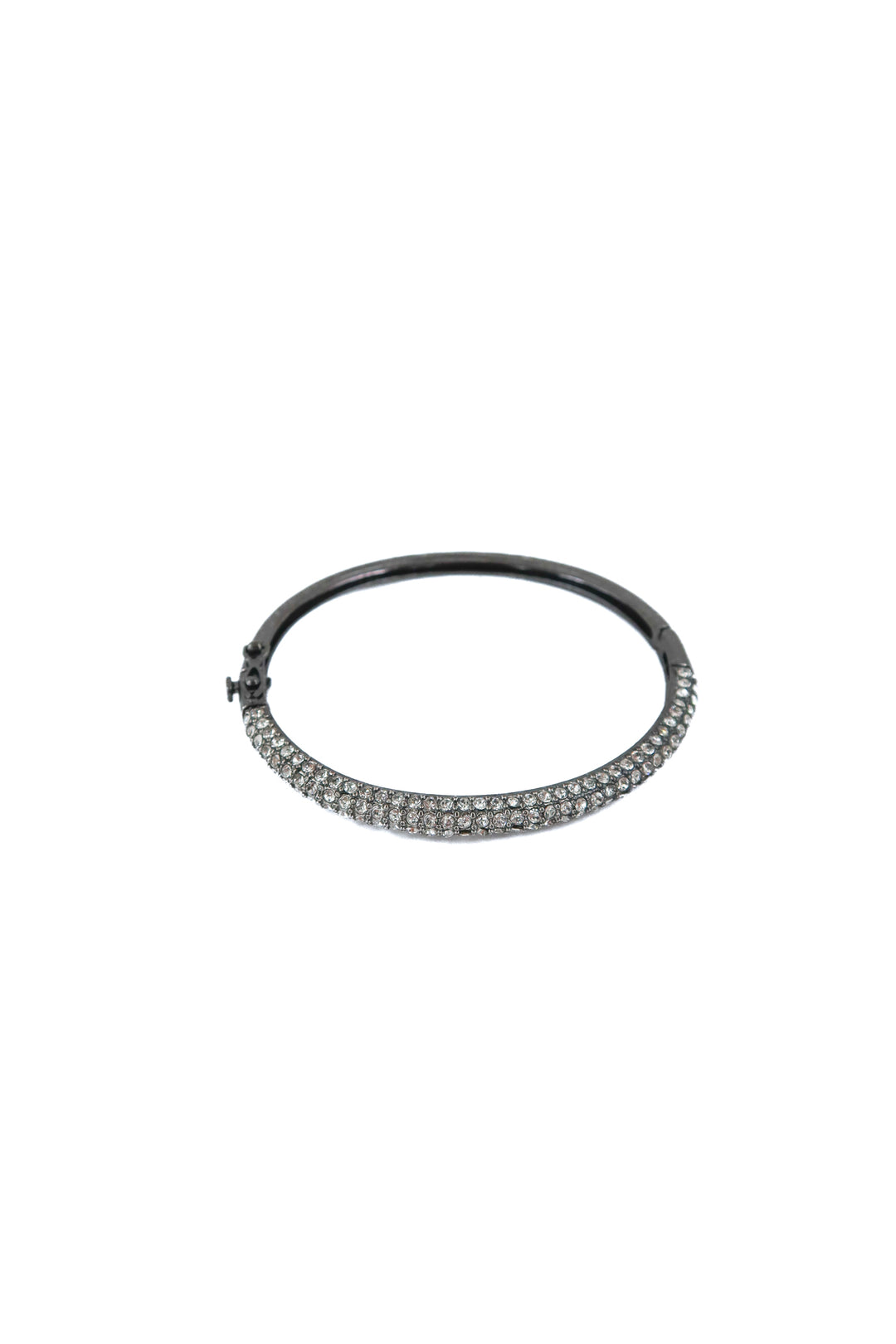 je t'aime by patti stanger gun metal crystal bracelet