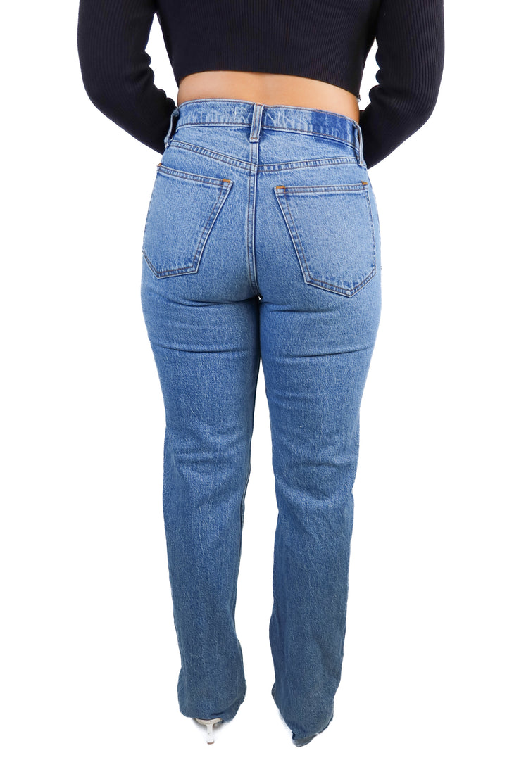 Abercrombie Medium Wash 90s High Rise Relaxed Jean (26/2L)
