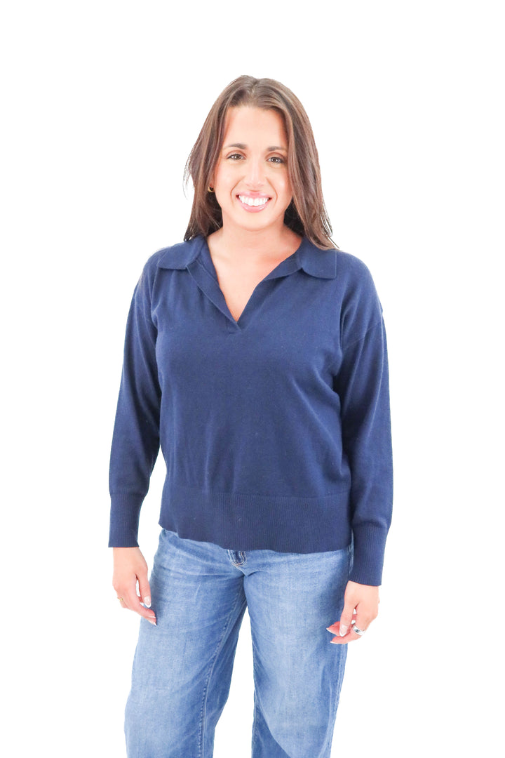 ll bean navy sweater (m; retail $69.50)