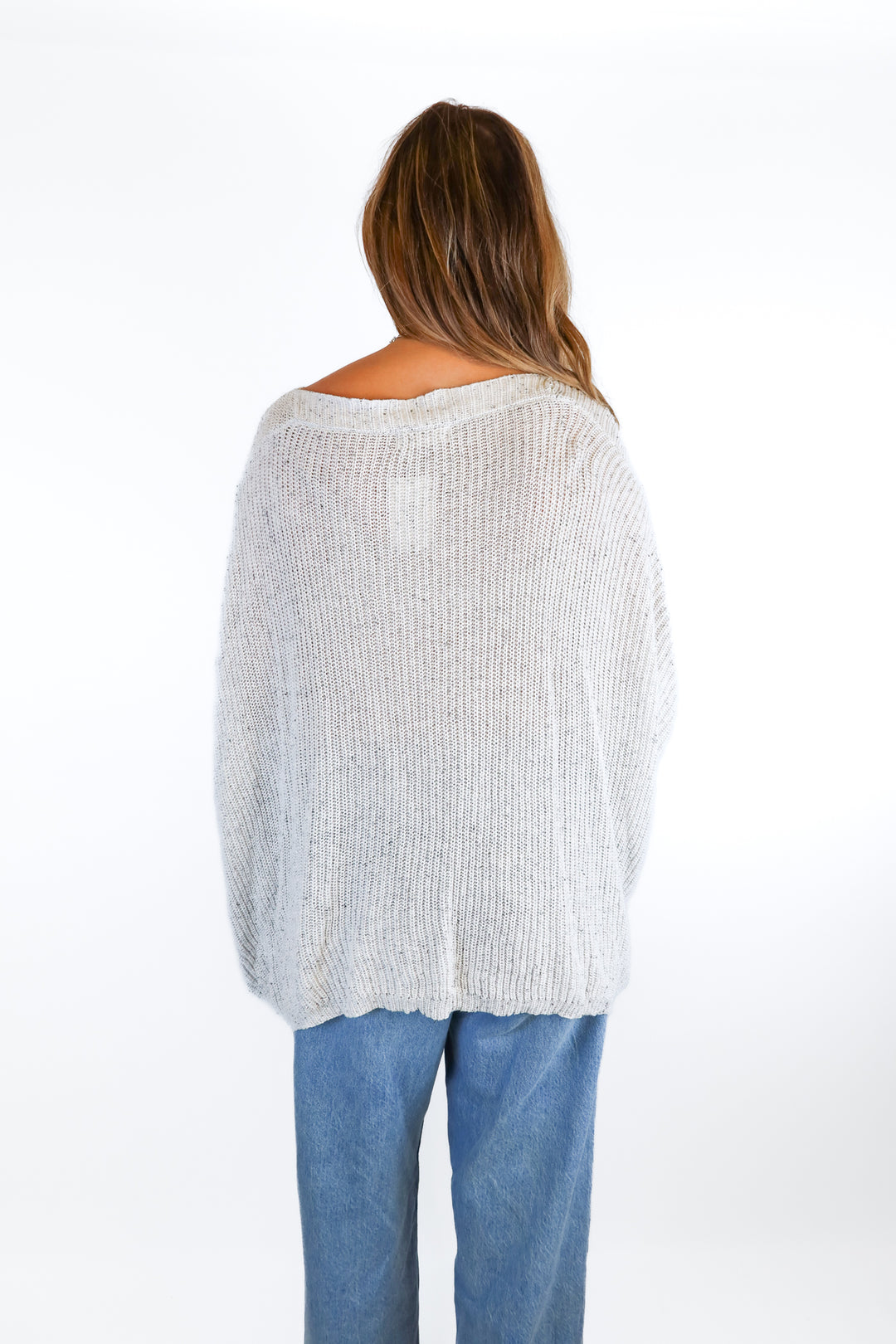 Carly Jean Flecked  Oversized Sweater (M/L; retail $78)