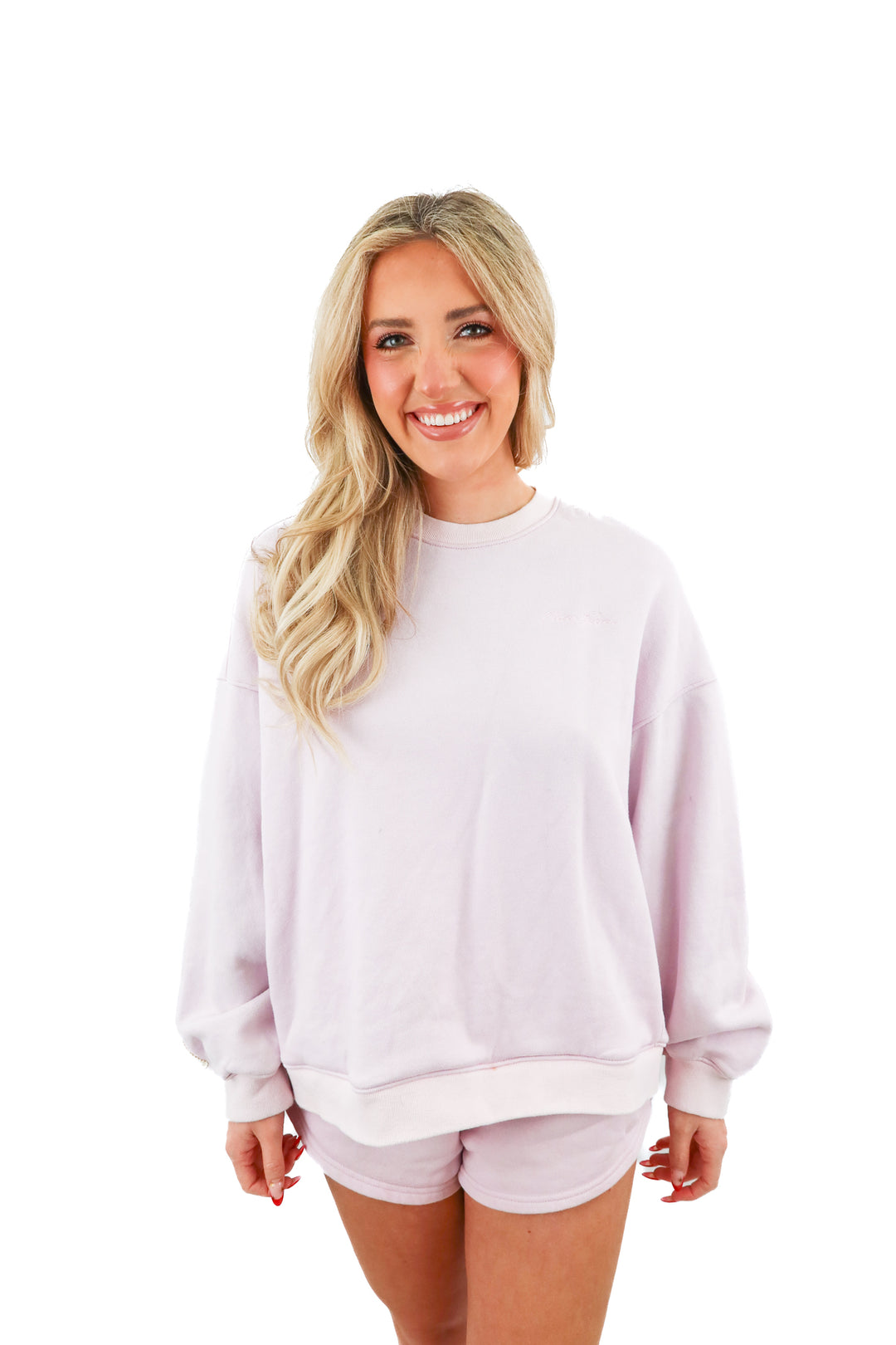 eleven eleven pink sweatshirt (m; retail $118)