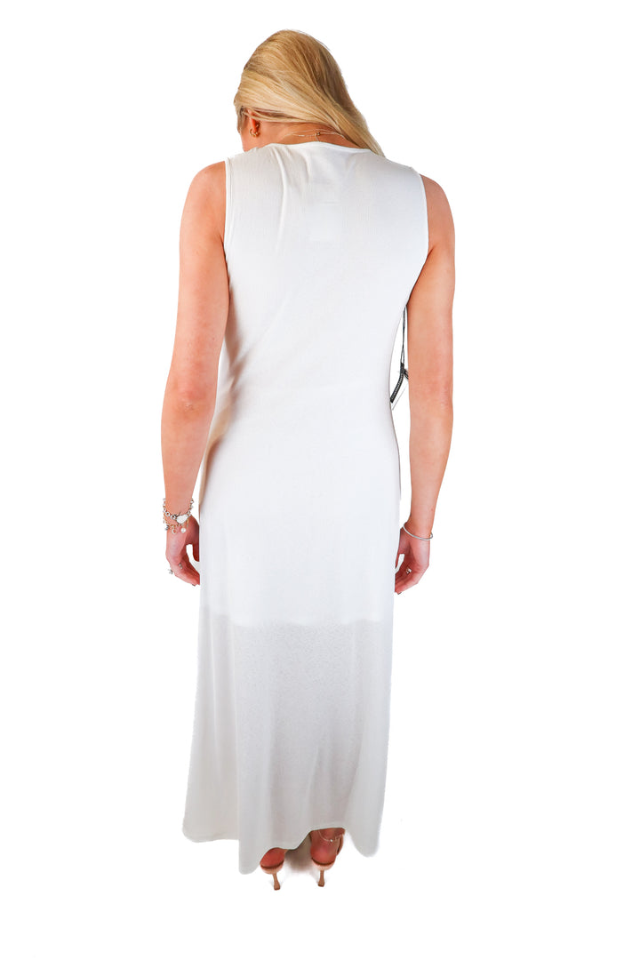 SOLD: callahan knitwear white maxi dress (s; retail $158)