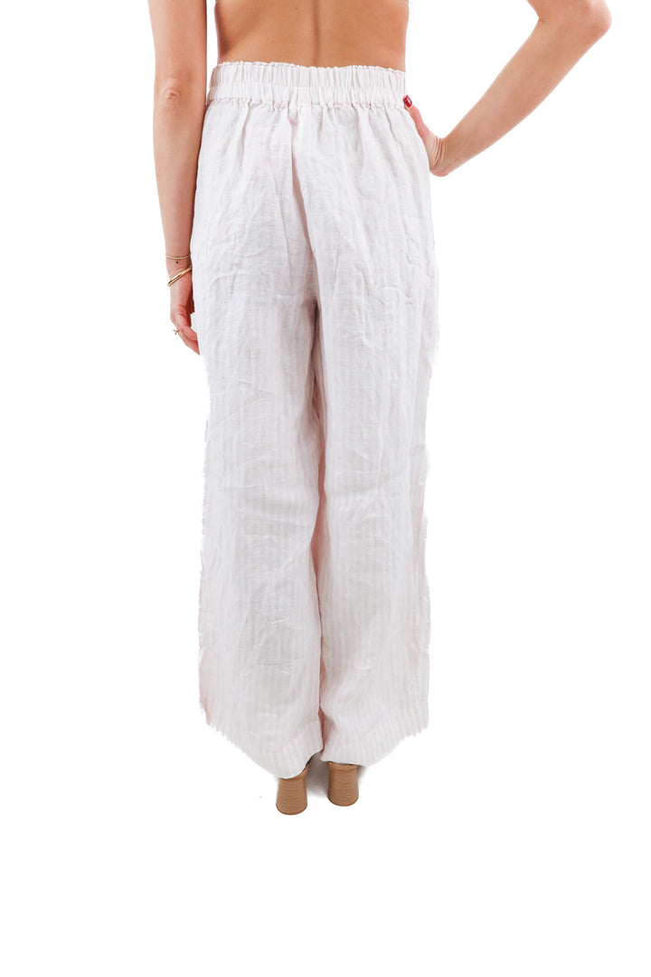 left on friday pink striped pants (xs; retail $160)