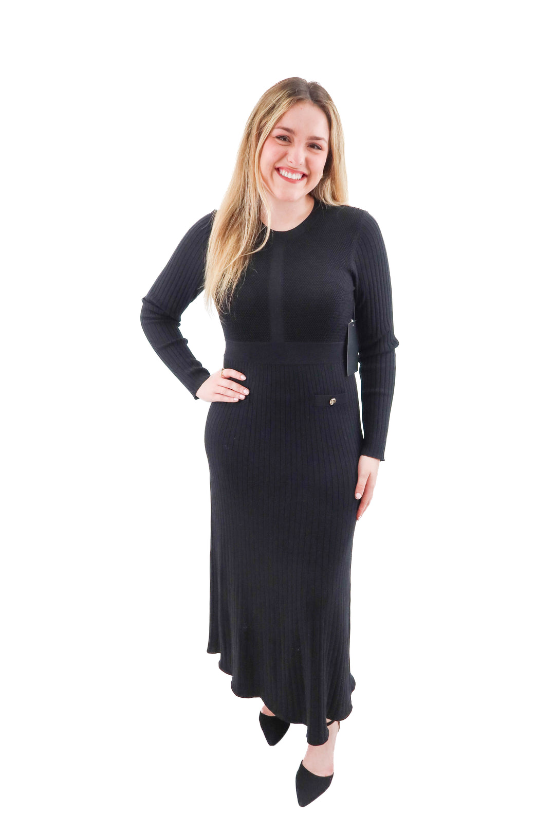 pomander black knit dress (m; retail $148)