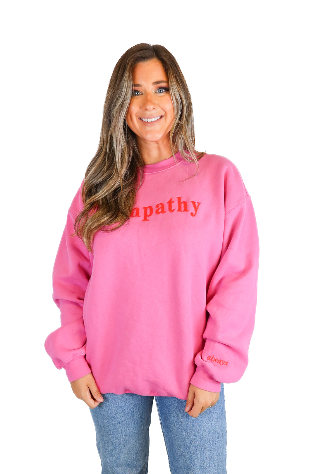 The Mayfair Group Hot Pink Empathy Sweatshirt (M/L)