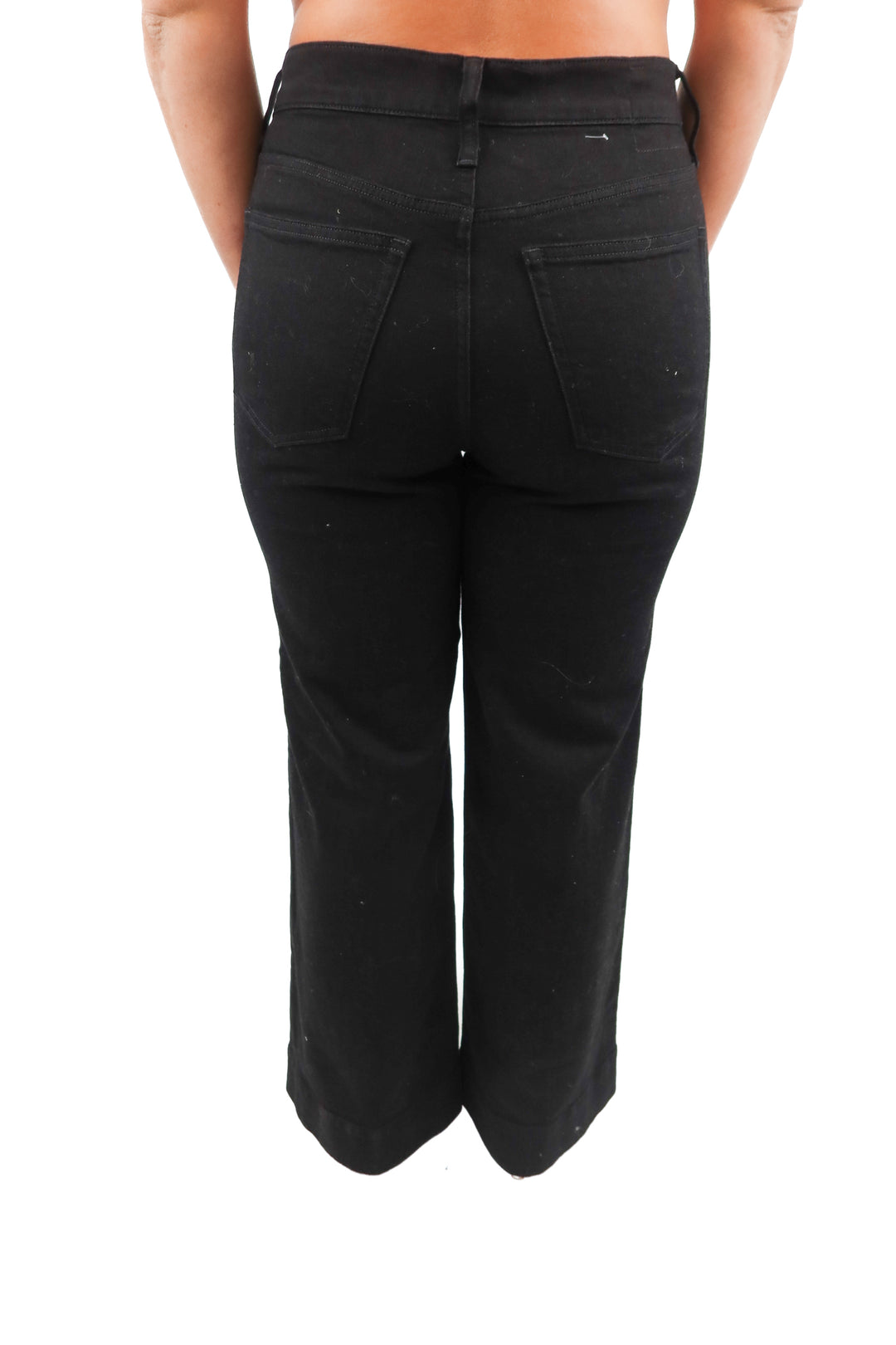 j. crew black '96 denim trouser NWT (28; retail $158)