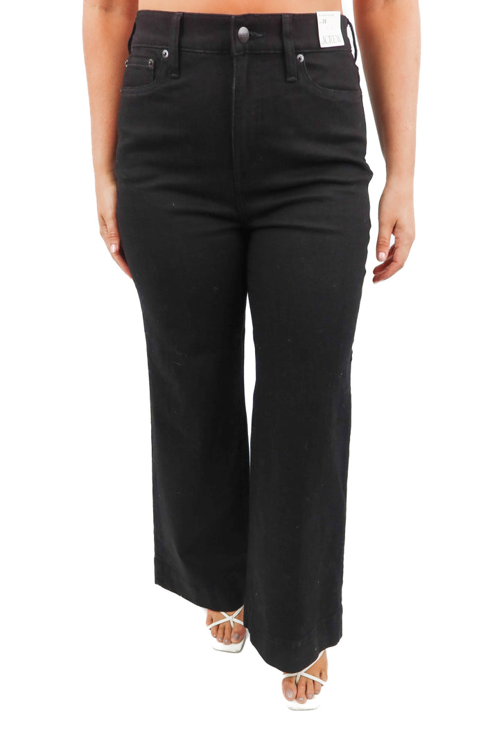 j. crew black '96 denim trouser NWT (28; retail $158)