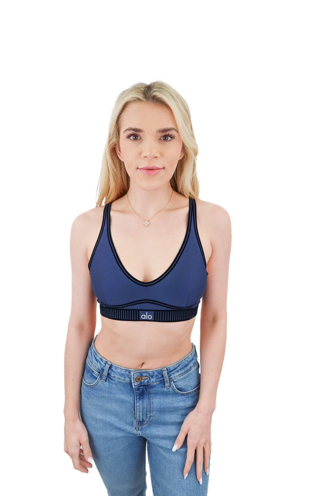 Alo navy sports bra (S)