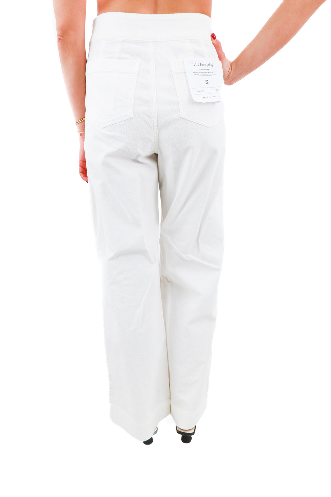 Travis Matthew white everyday cord long pant NWT (S; retail $150)