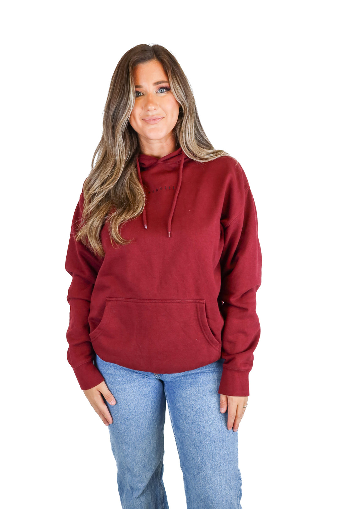 cotton heritage maroon sweatshirt (L)