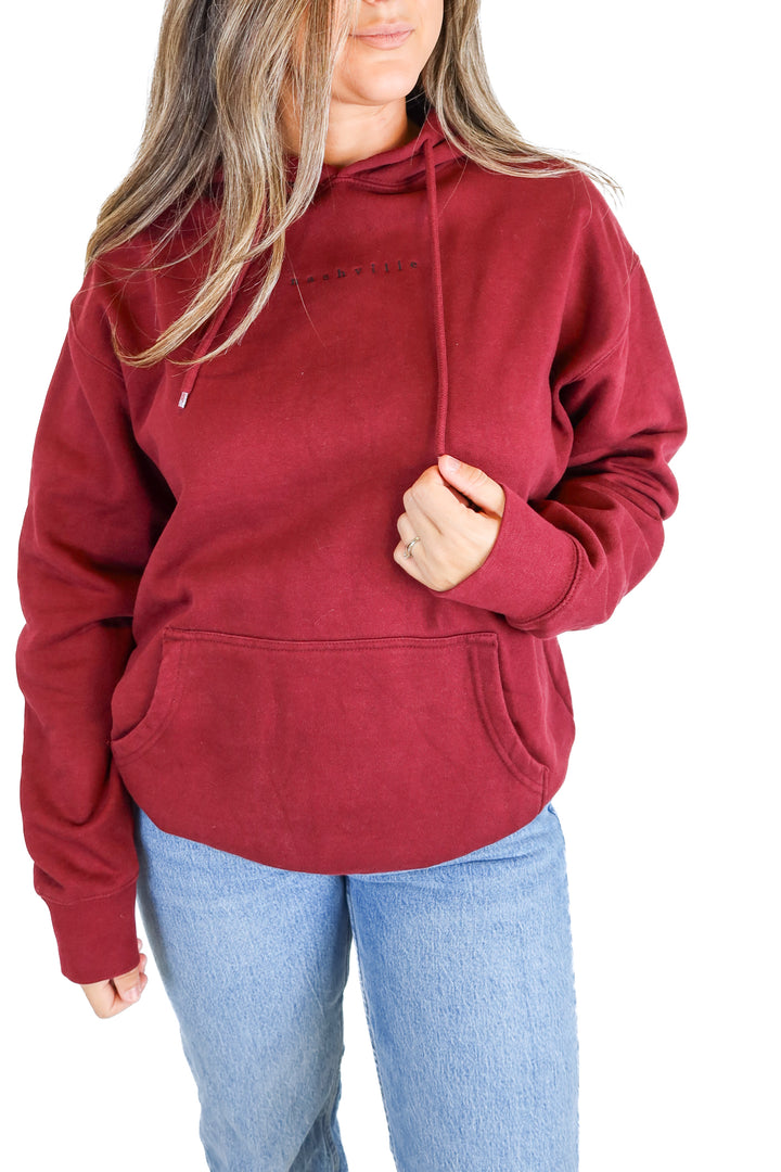 cotton heritage maroon sweatshirt (L)