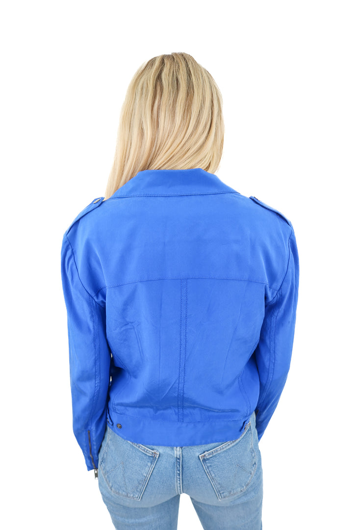 dkny royal blue jacket (s)