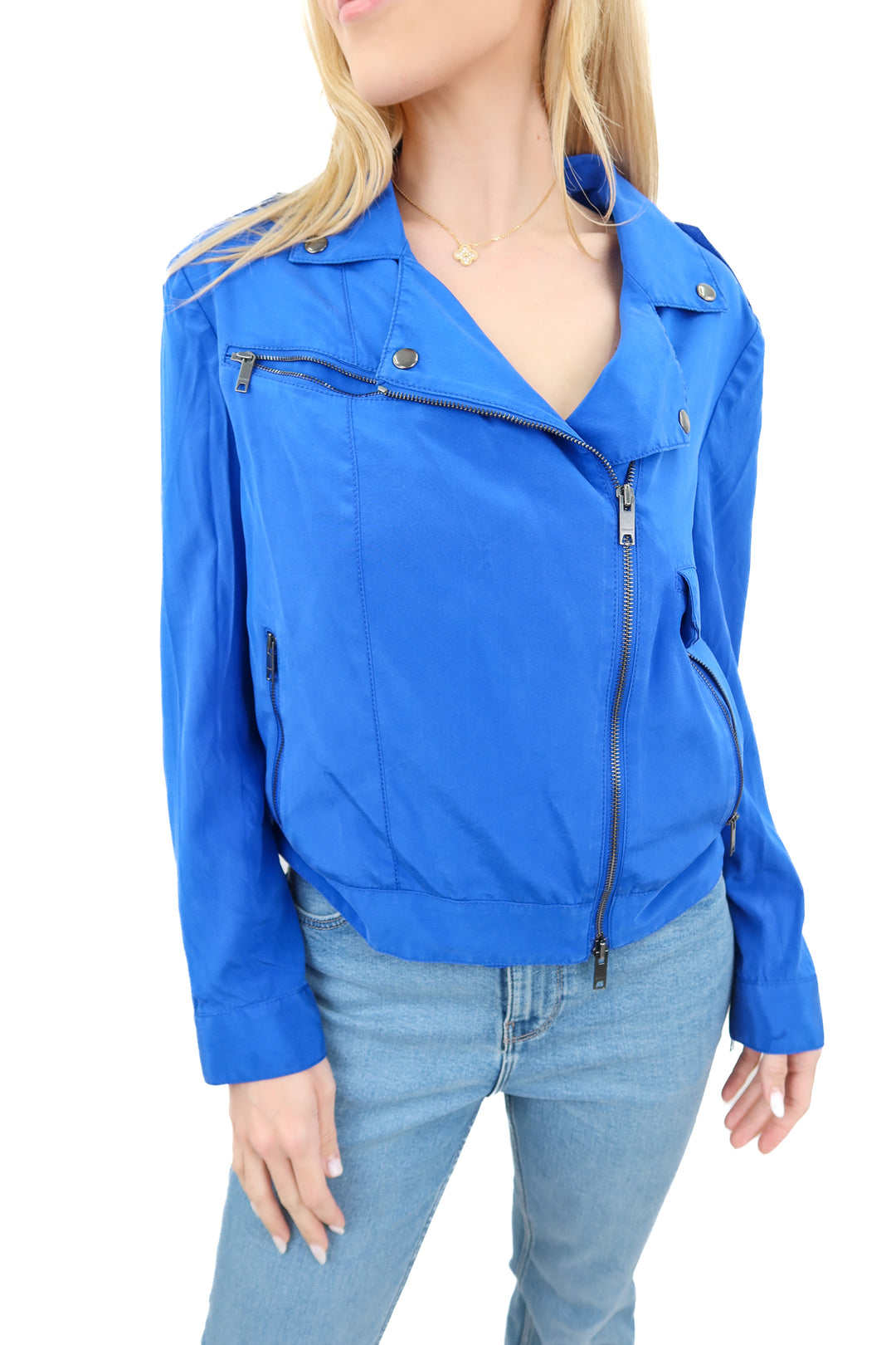 dkny royal blue jacket (s)