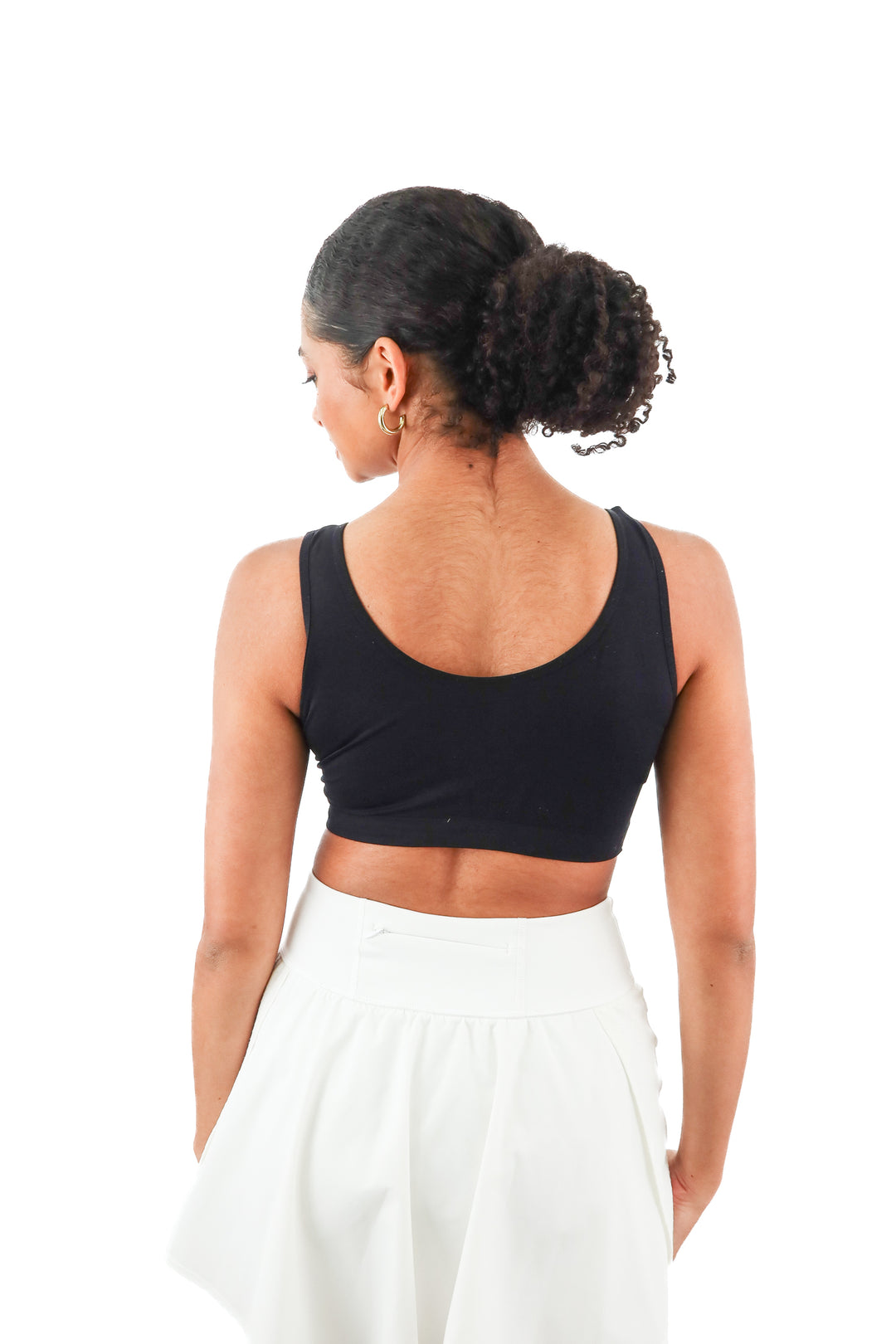 black v neck bra (M)