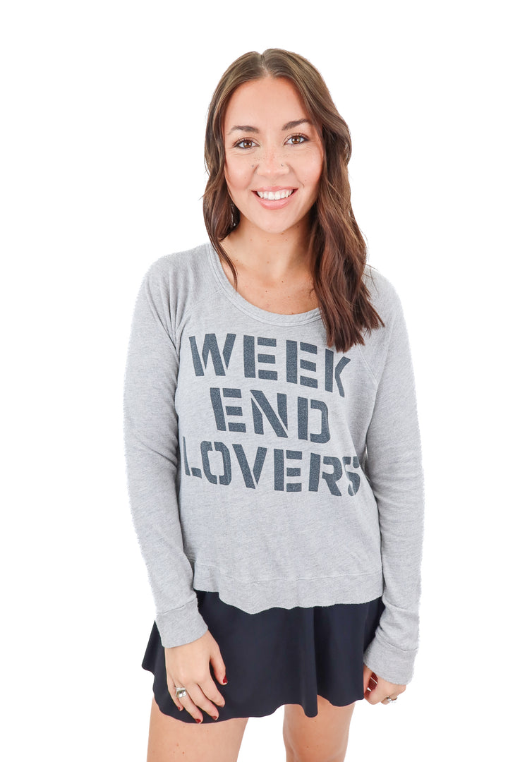 sundry weekend lovers crewneck (3; retail $132)