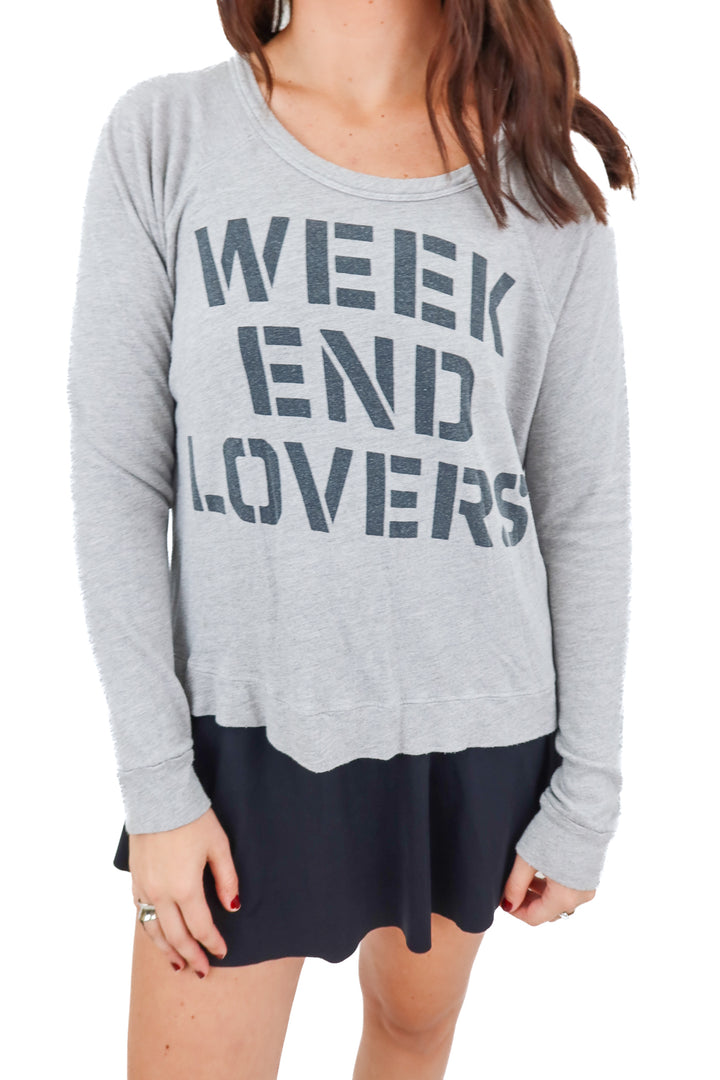 sundry weekend lovers crewneck (3; retail $132)