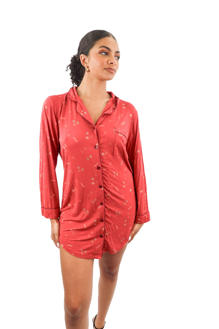 in my sundays fall leaves pj dress (m; retail $72)