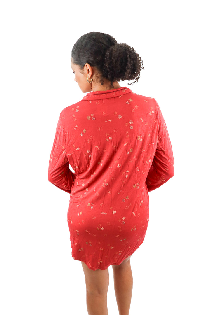 in my sundays fall leaves pj dress (m; retail $72)