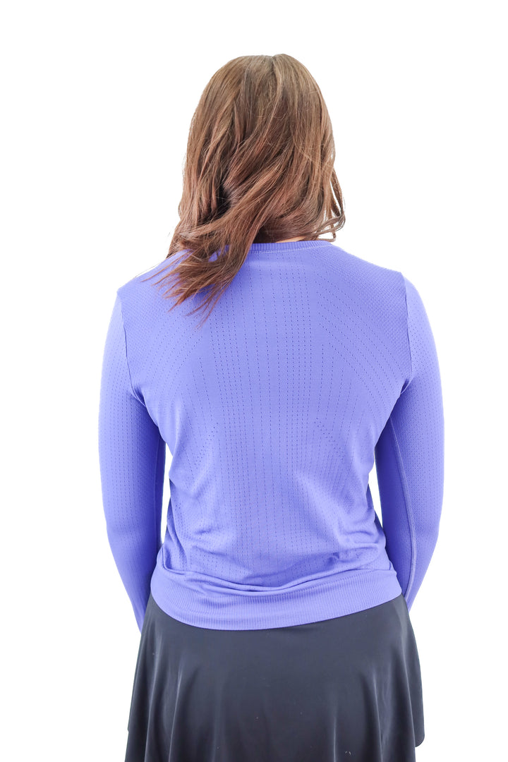 athleta purple long sleeve top (s)
