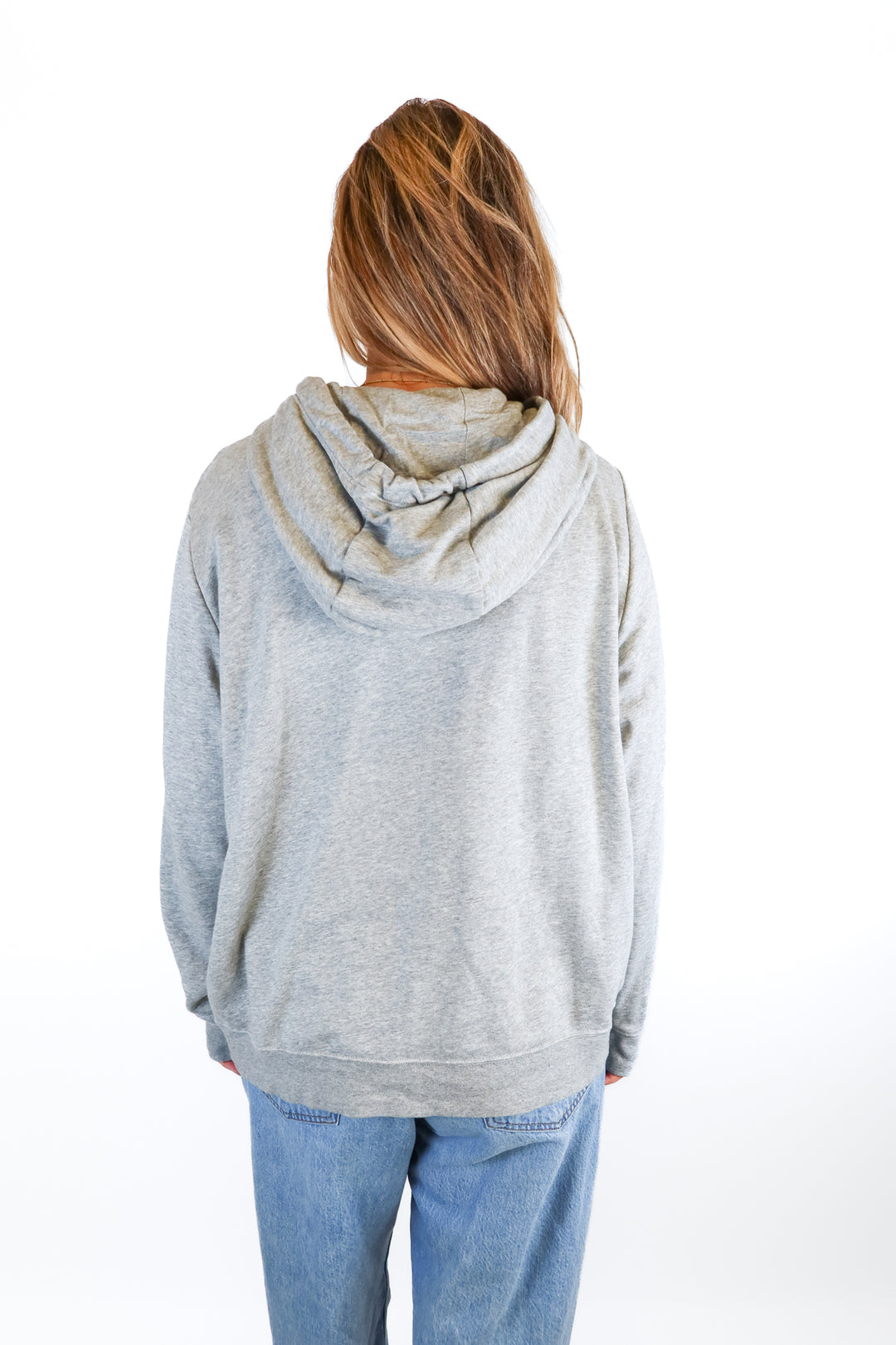nike heather grey hoodie (xl)