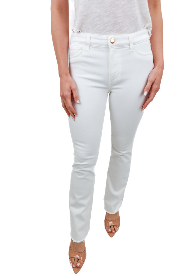 Joes white petite bootcut jeans (27)