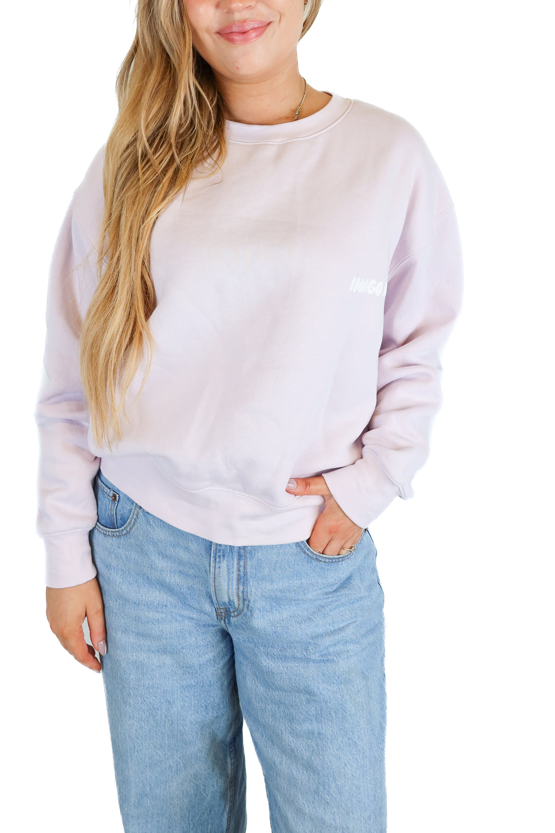 imago dei lilac crewneck (s)