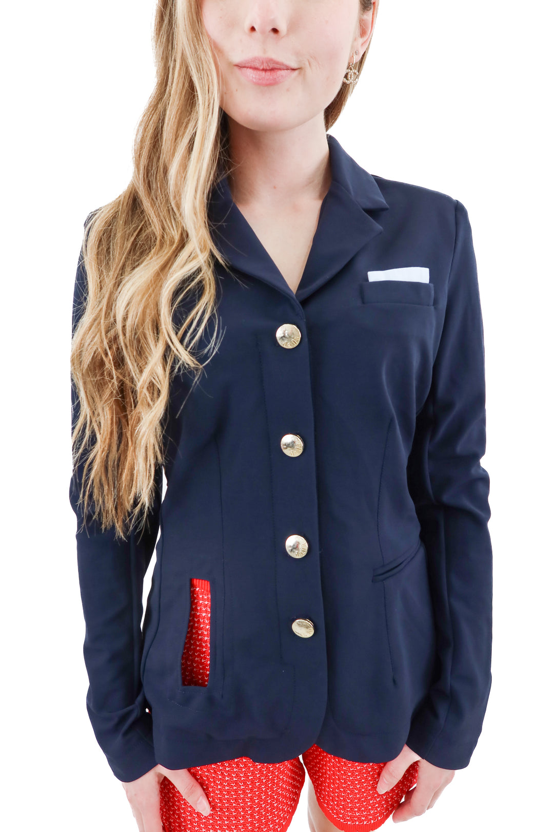 dada sport navy blazer (xs; retail $430)
