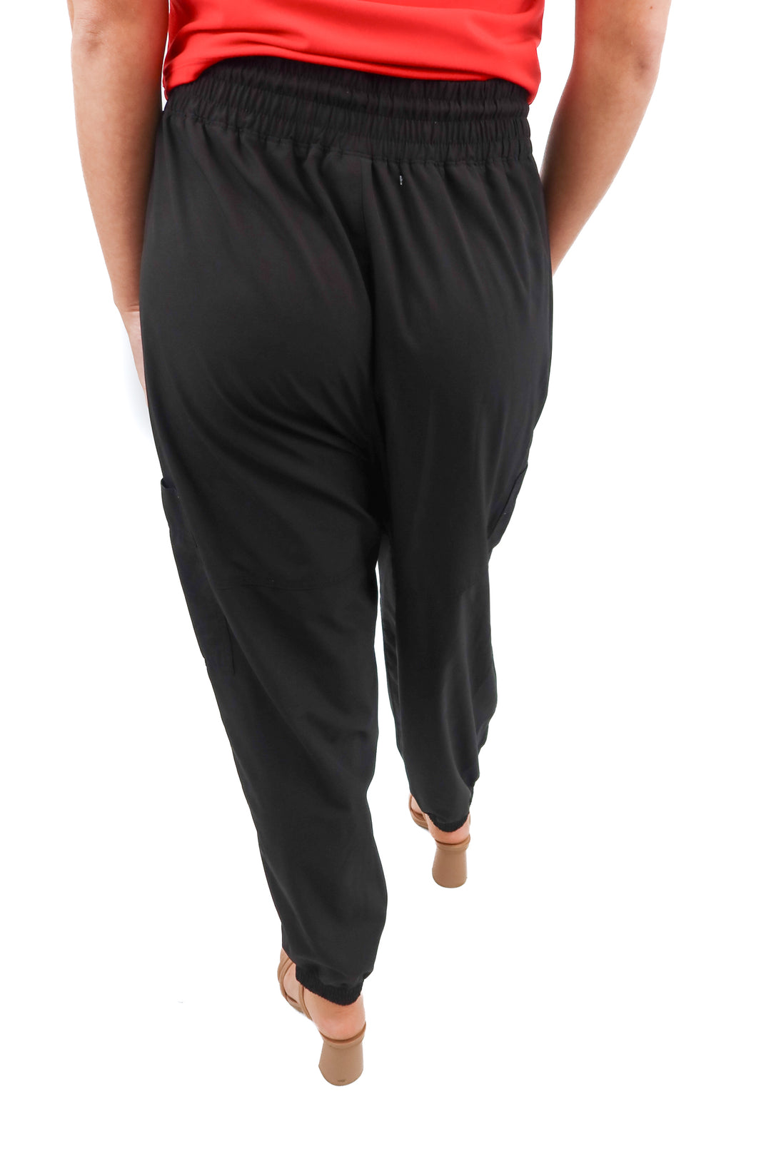 old navy black active joggers (m)