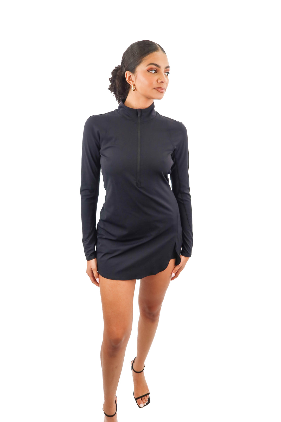 lululemon black active long sleeve dress (8)