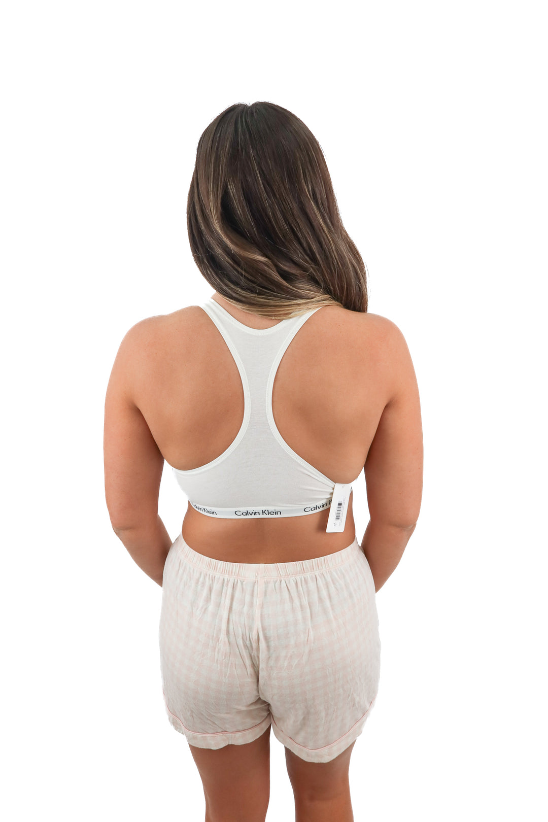 Calvin Klein white racerback bralette (L)