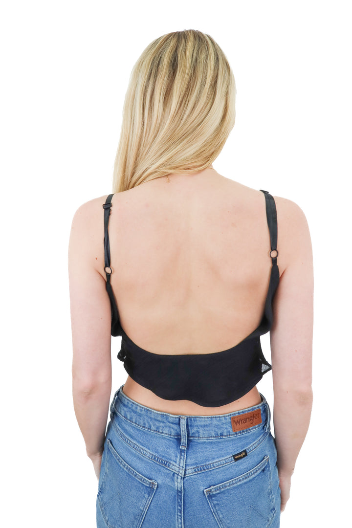 english factory black cropped tank (xs)